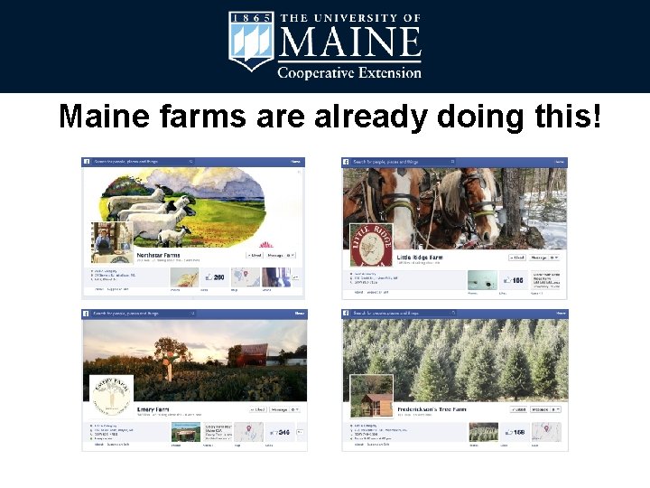 Maine farms are already doing this! 