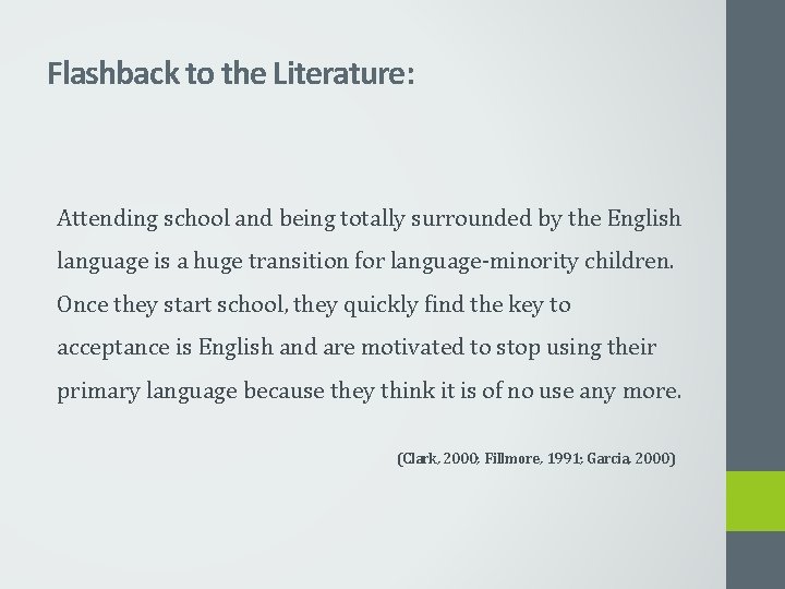 Flashback to the Literature: Attending school and being totally surrounded by the English language