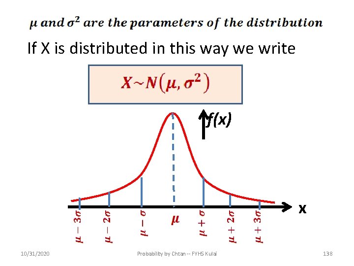 If X is distributed in this way we write f(x) x 10/31/2020 Probability by