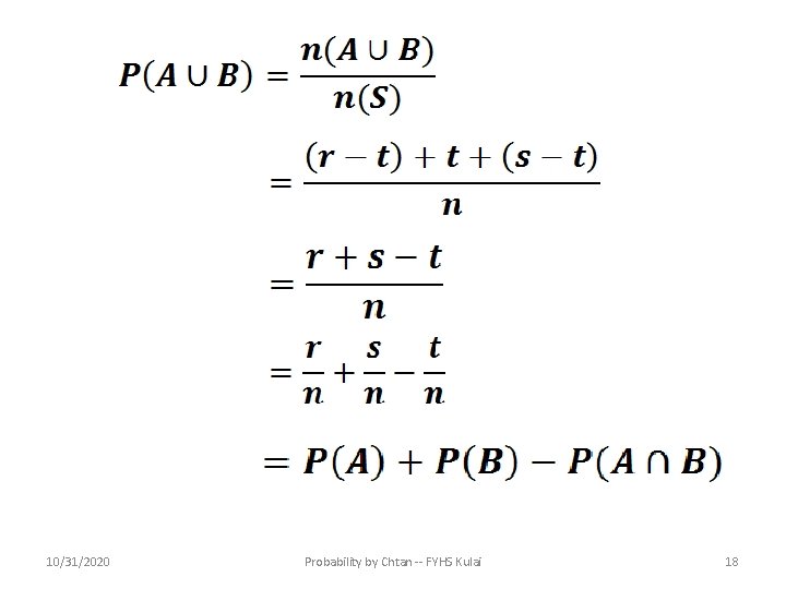 10/31/2020 Probability by Chtan -- FYHS Kulai 18 