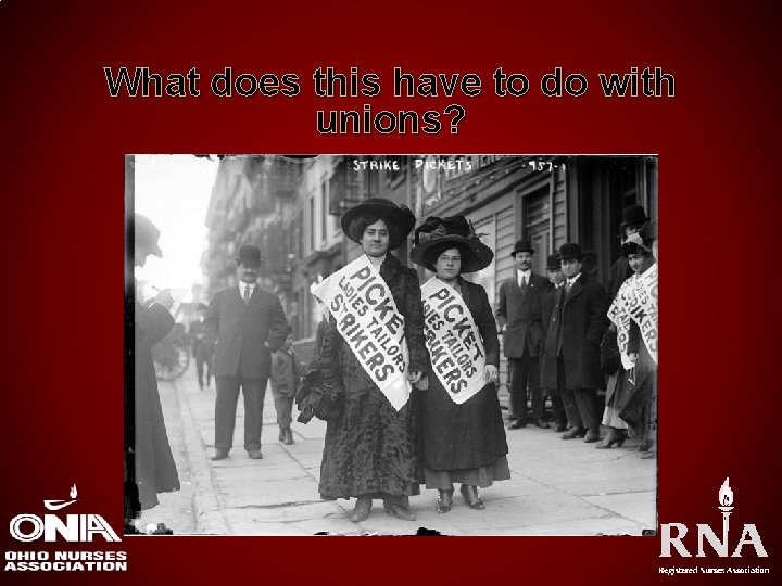 What does this have to do with unions? 