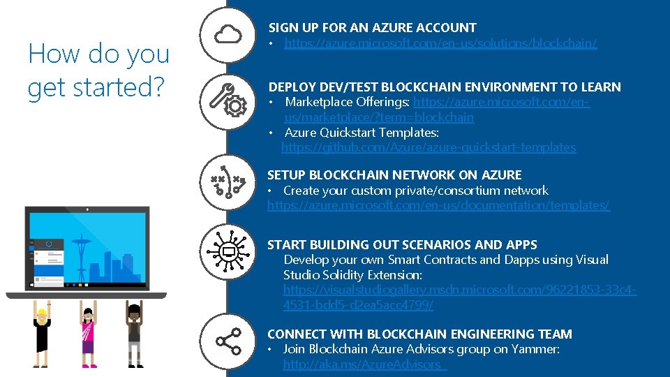 How do you get started? SIGN UP FOR AN AZURE ACCOUNT • https: //azure.