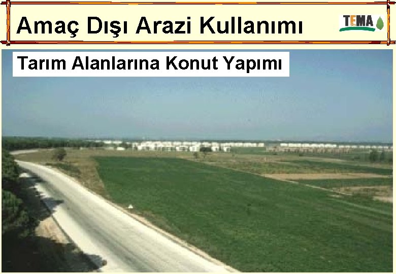 Amaç Dışı Arazi Kullanımı Tarım Alanlarına Konut Yapımı 