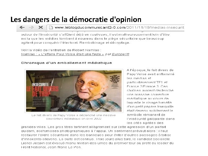 Les dangers de la démocratie d'opinion 
