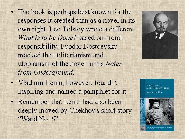  • The book is perhaps best known for the responses it created than