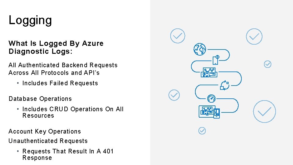 Logging What Is Logged By Azure Diagnostic Logs: All Authenticated Backend Requests Across All