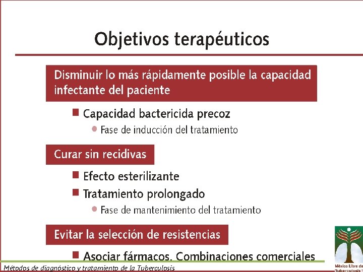 Métodos de diagnóstico y tratamiento de la Tuberculosis 