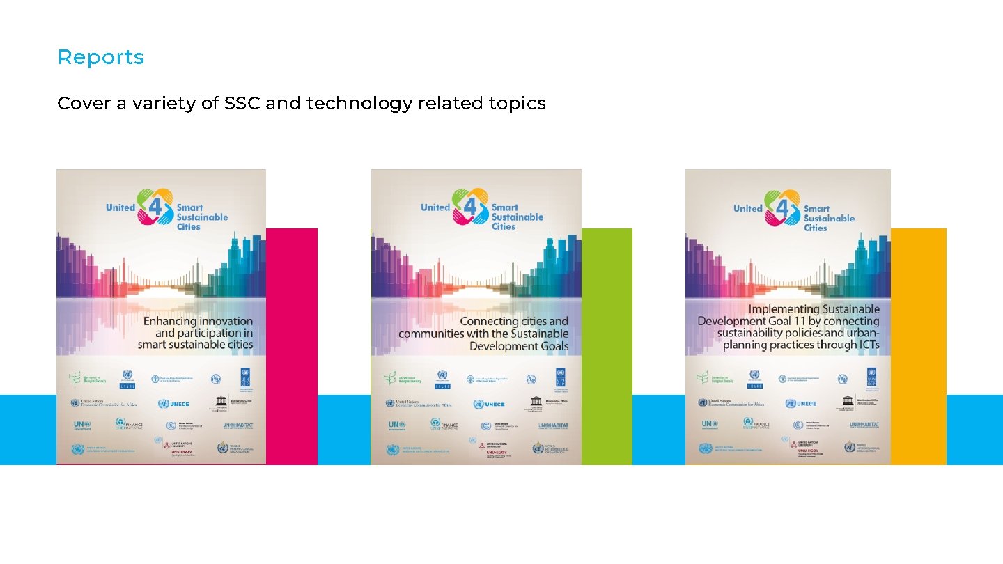 Reports Cover a variety of SSC and technology related topics 