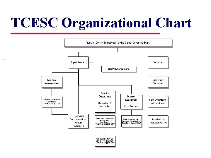 TCESC Organizational Chart 