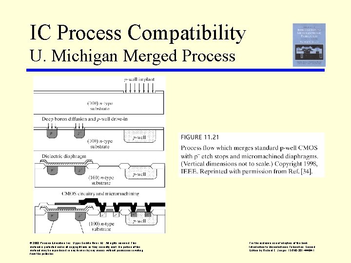 IC Process Compatibility U. Michigan Merged Process © 2002 Pearson Education, Inc. , Upper