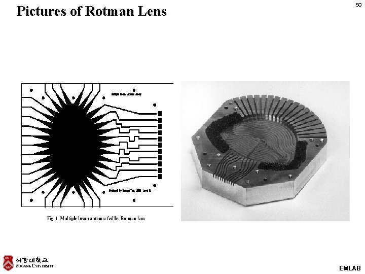 Pictures of Rotman Lens 50 EMLAB 