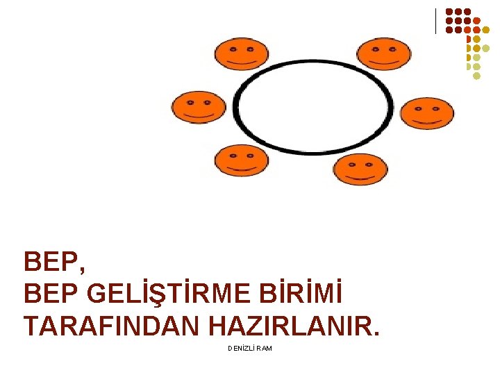 BEP, BEP GELİŞTİRME BİRİMİ TARAFINDAN HAZIRLANIR. DENİZLİ RAM 