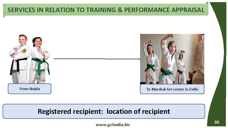 SERVICES IN RELATION TO TRAINING & PERFORMANCE APPRAISAL From Noida To Marshal Art center