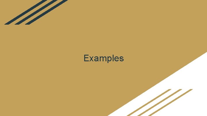 Examples 