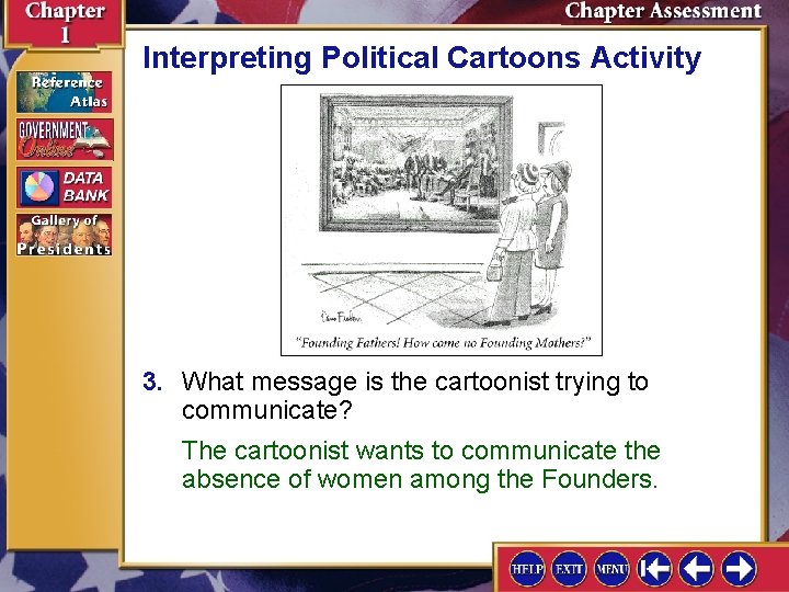 Interpreting Political Cartoons Activity 3. What message is the cartoonist trying to communicate? The