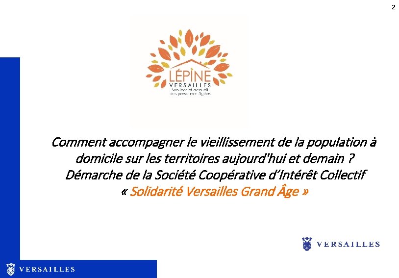 2 Comment accompagner le vieillissement de la population à domicile sur les territoires aujourd'hui