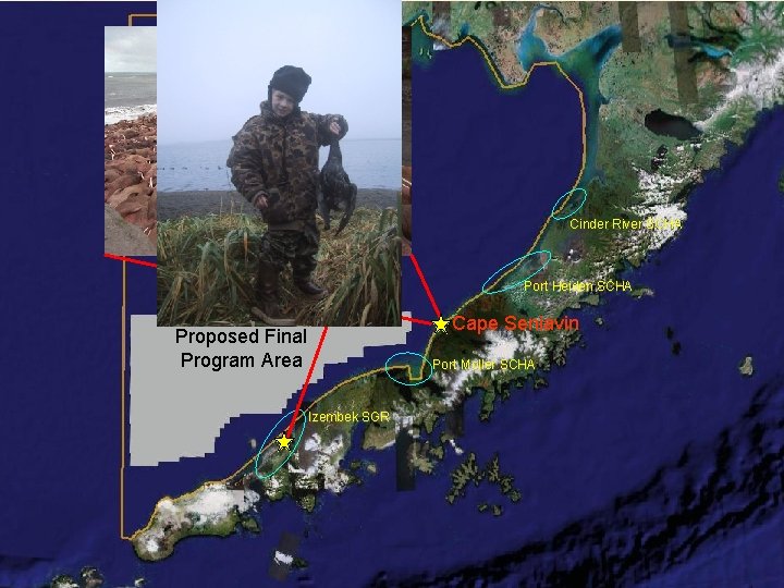 North Aleutian Basin Planning Area Cinder River SCHA Port Heiden SCHA Cape Seniavin Proposed