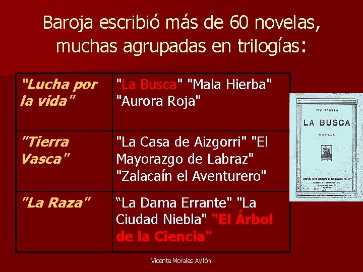 Baroja escribió más de 60 novelas, muchas agrupadas en trilogías: “Lucha por la vida"