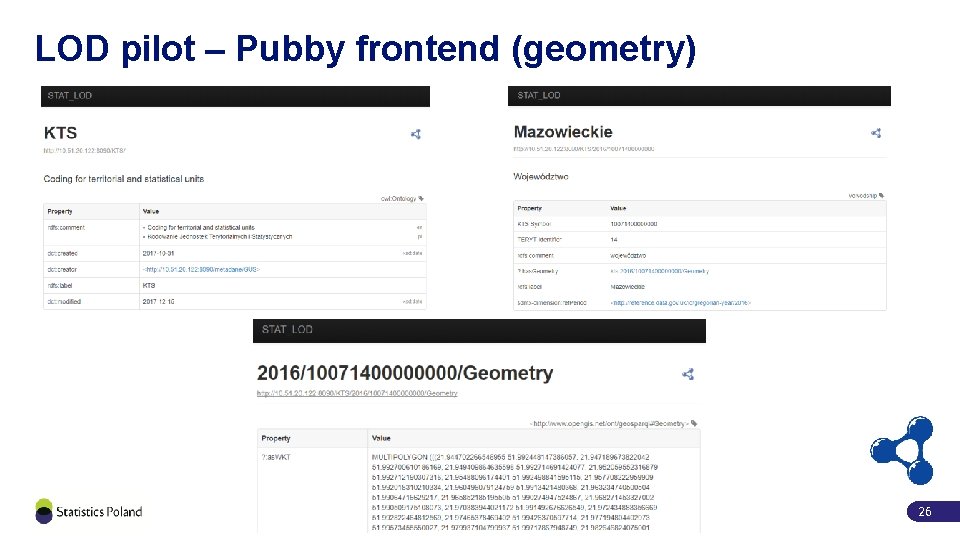 LOD pilot – Pubby frontend (geometry) 26 
