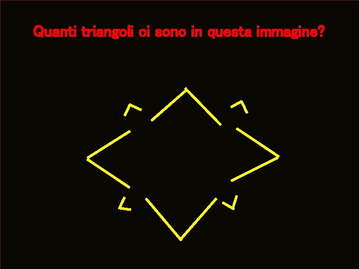 Quanti triangoli ci sono in questa immagine? 28 