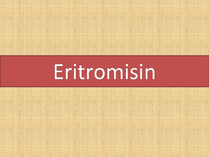 Eritromisin 