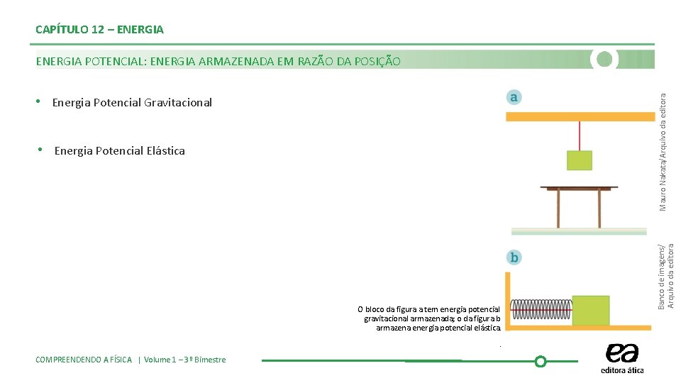 CAPÍTULO 12 – ENERGIA POTENCIAL: ENERGIA ARMAZENADA EM RAZÃO DA POSIÇÃO • Energia Potencial