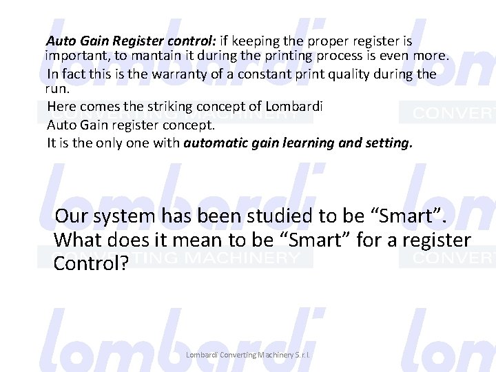 Auto Gain Register control: if keeping the proper register is important, to mantain it