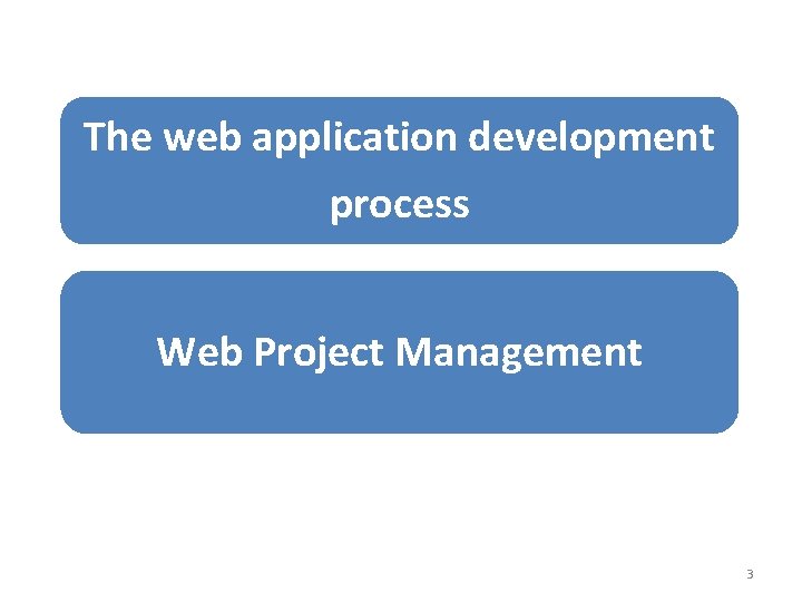 The web application development process Web Project Management 3 