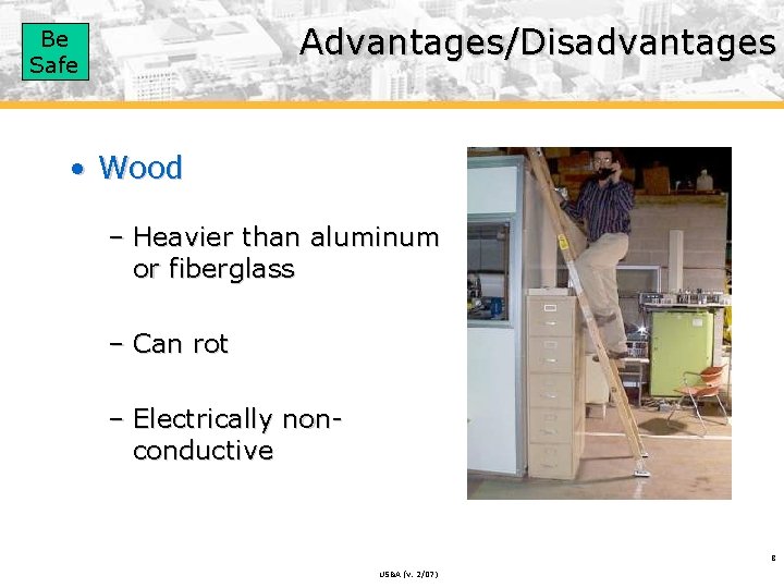 Be Safe Ladder Safety USA v 207 Be