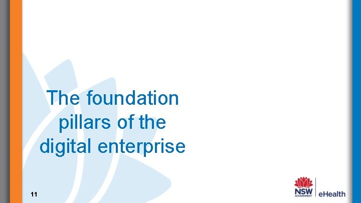 The foundation pillars of the digital enterprise 11 