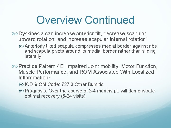 Snapping Scapula Syndrome Robert Whittaker SPT University of