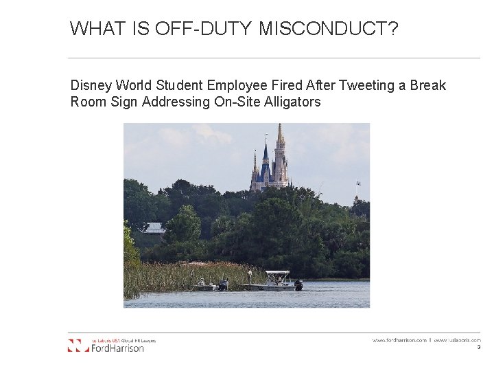 WHAT IS OFF-DUTY MISCONDUCT? Disney World Student Employee Fired After Tweeting a Break Room