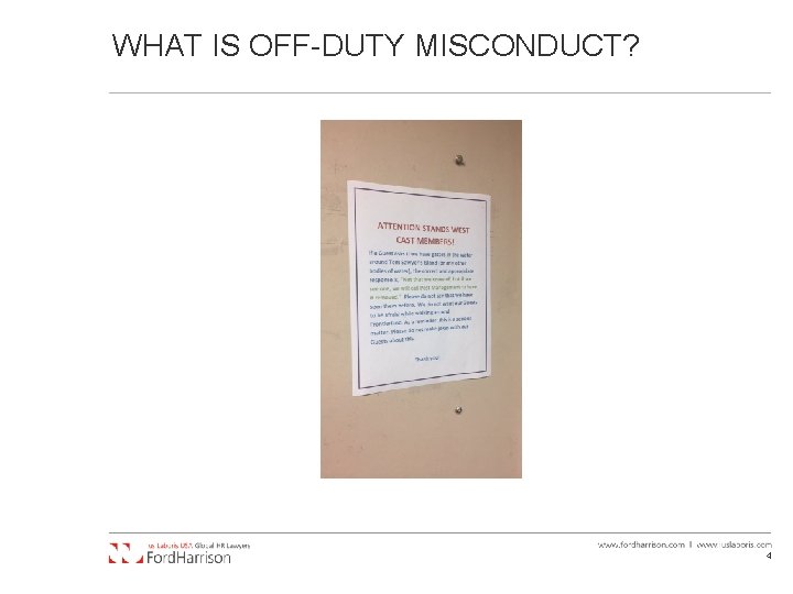 WHAT IS OFF-DUTY MISCONDUCT? 4 