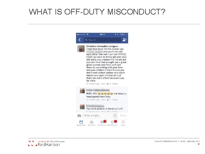 WHAT IS OFF-DUTY MISCONDUCT? 5 