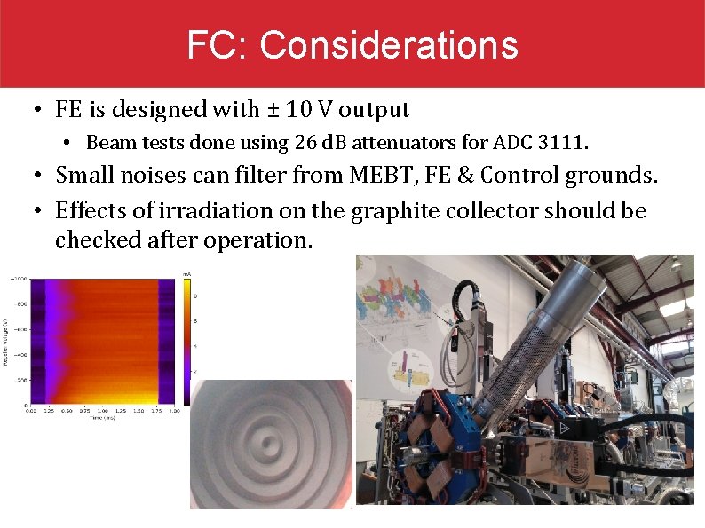 FC: Considerations • FE is designed with ± 10 V output • Beam tests