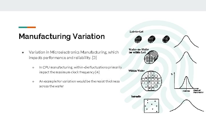 Manufacturing Variation ● Variation in Microelectronics Manufacturing, which impacts performance and reliability. [3] ○