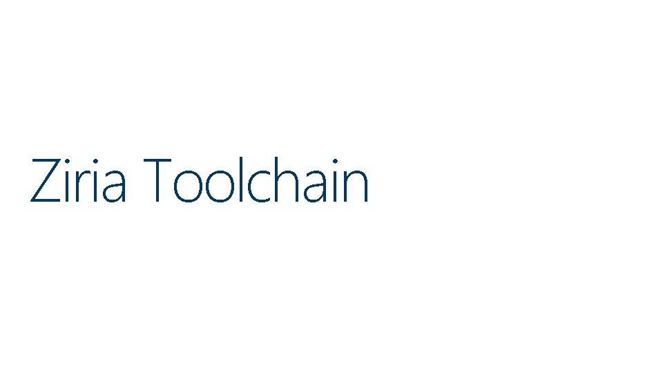 Ziria Toolchain 