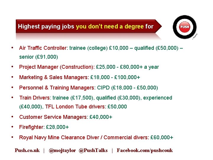 Highest paying jobs you don’t need a degree for • Air Traffic Controller: trainee