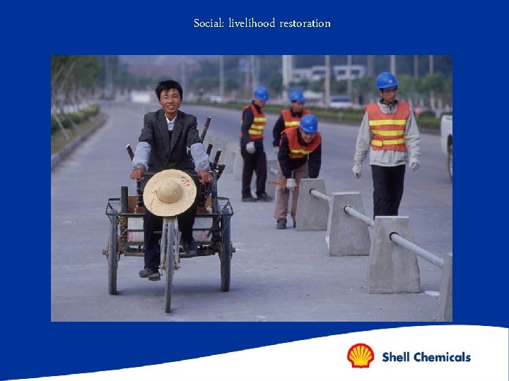 Social: livelihood restoration 