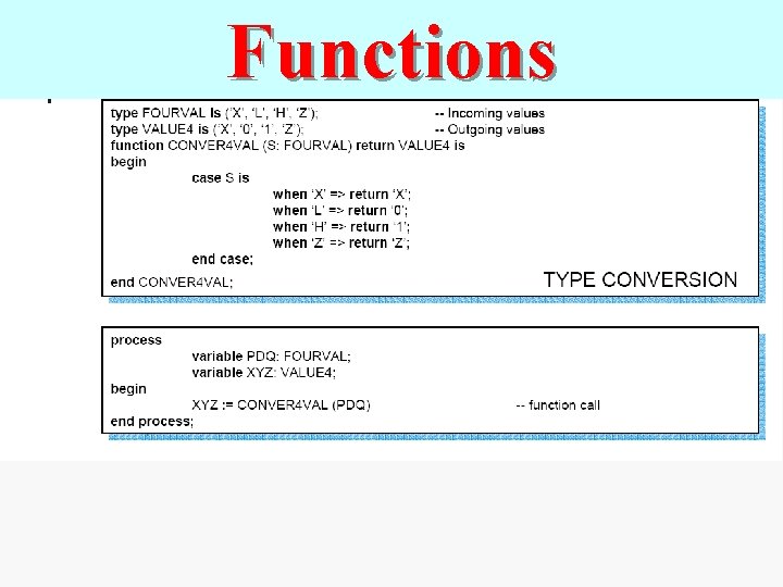 Functions 