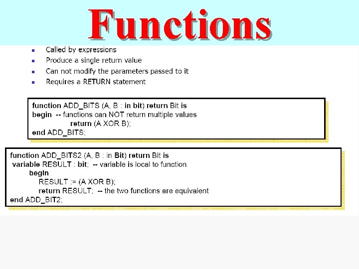 Functions 