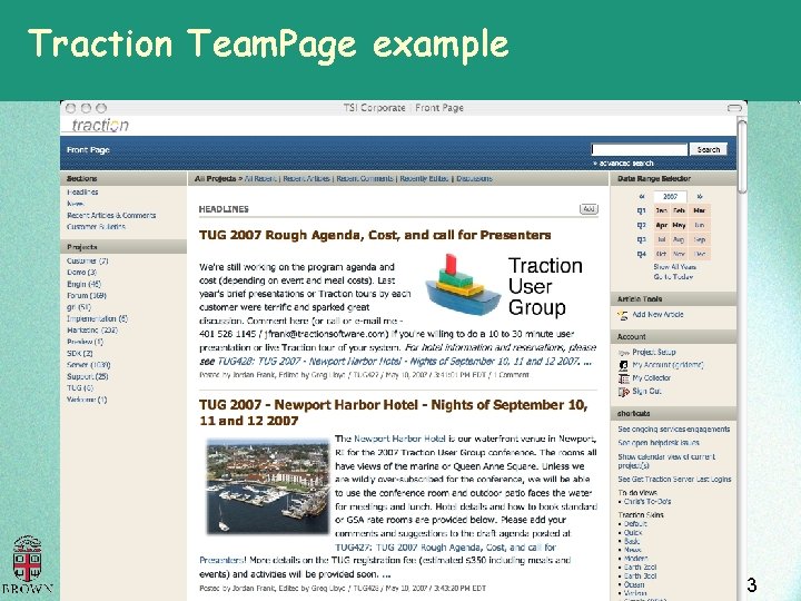 Traction Team. Page example Enterprise 2. 0 Summit 2008 Tokyo – April 17, 2008