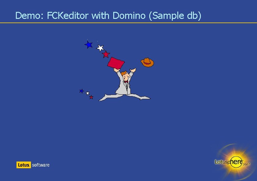 Demo: FCKeditor with Domino (Sample db) 