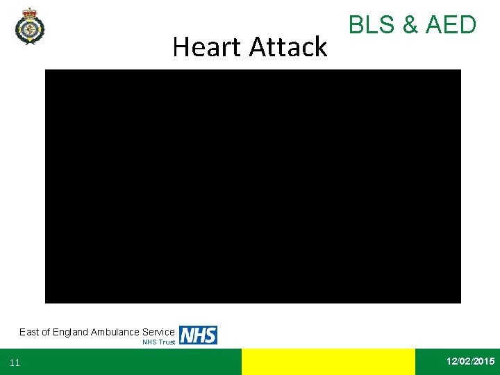 Heart Attack BLS & AED East of England Ambulance Service NHS Trust 11 Date