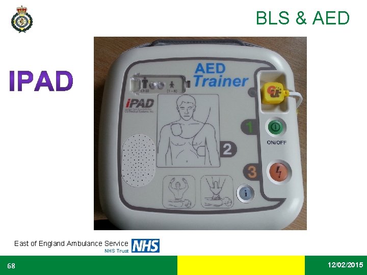 BLS & AED East of England Ambulance Service NHS Trust 68 Date 12/02/2015 