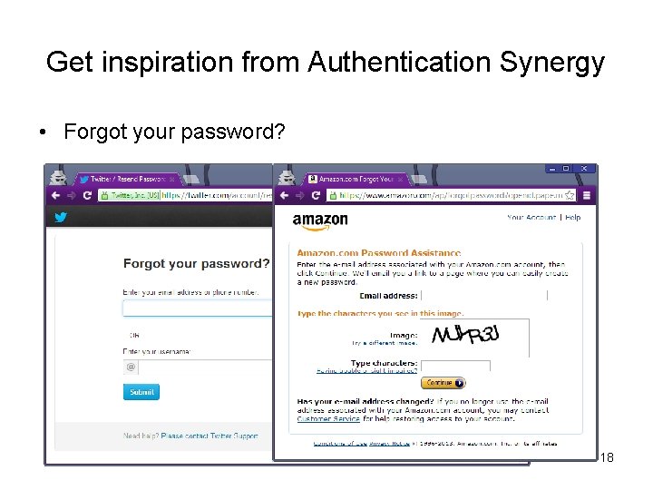 Get inspiration from Authentication Synergy • Forgot your password? 18 