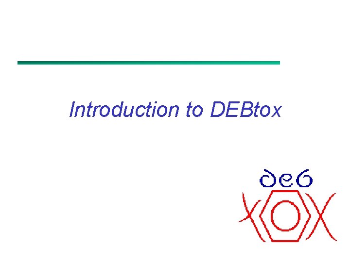 Introduction to DEBtox 