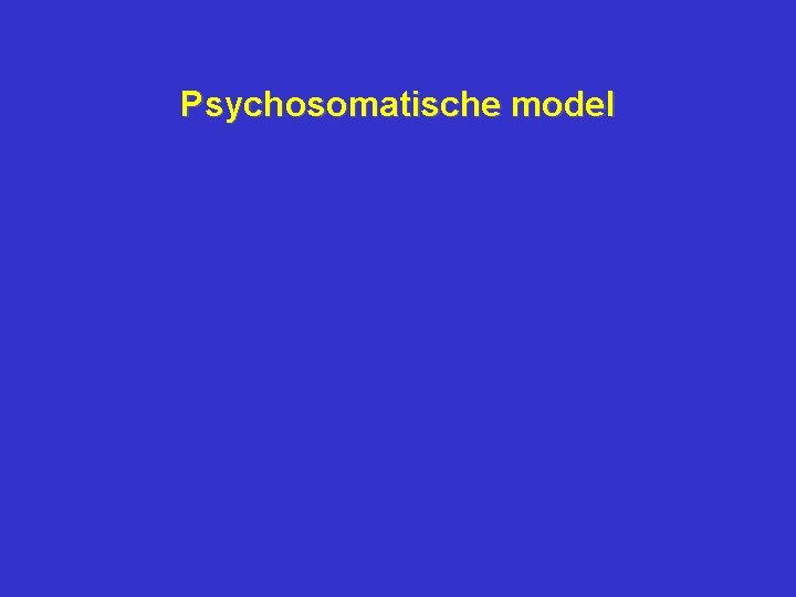 Psychosomatische model 