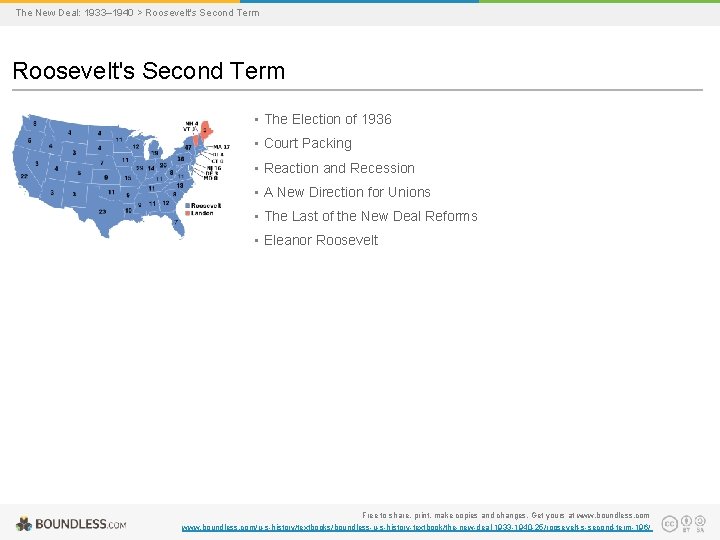 The New Deal: 1933– 1940 > Roosevelt's Second Term • The Election of 1936