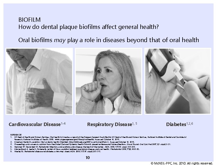 BIOFILM How do dental plaque biofilms affect general health? Oral biofilms may play a